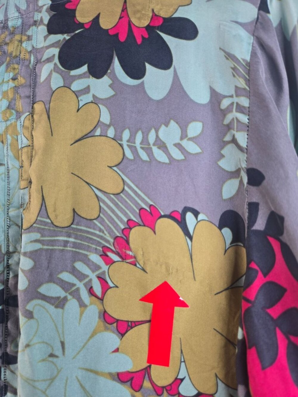 Johnny Was 100% Silk Tunic Dress M Floral Embroidered Pintuck Artsy Cottage - Picture 8 of 11